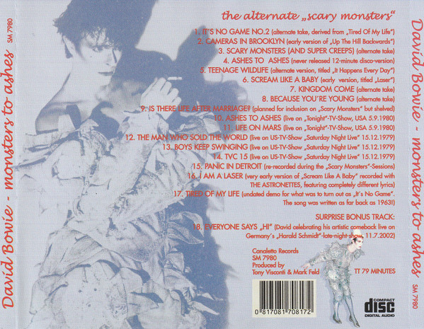 descargar álbum David Bowie - Monsters To Ashes
