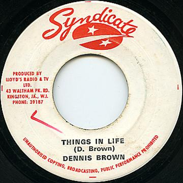 Dennis Brown – Things In Life (Vinyl) - Discogs