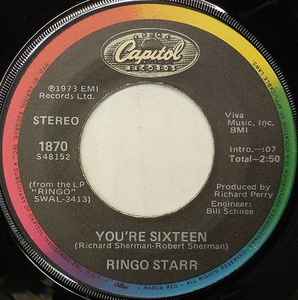 Ringo Starr – You're Sixteen (1983, Vinyl) - Discogs