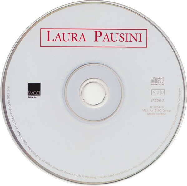 Laura Pausini – Las Cosas Que Vives (1996, CD) - Discogs