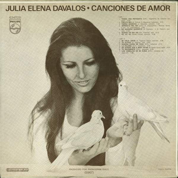 descargar álbum Julia Elena Dávalos - Canciones De Amor