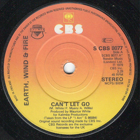 Earth, Wind & Fire - Can't Let Go (Audio) 