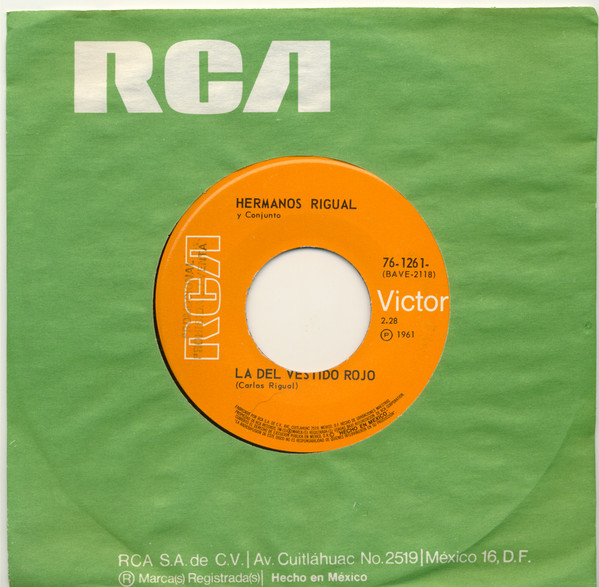 Los Hermanos Rigual – Mi Tonto Corazon / La Del Vestido Rojo (1961, Vinyl)  - Discogs