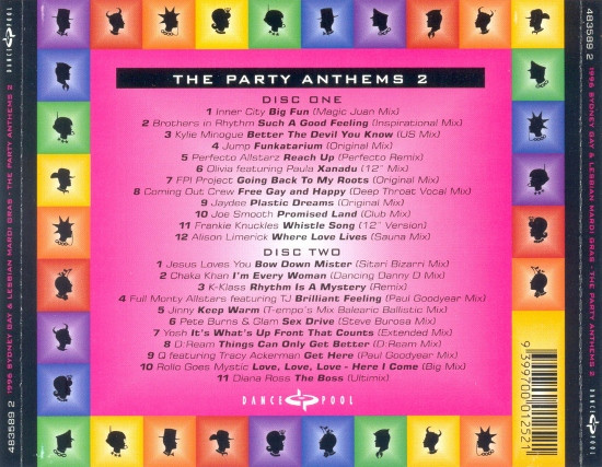 Album herunterladen Various - 1996 Sydney Gay Lesbian Mardi Gras The Party Anthems 2