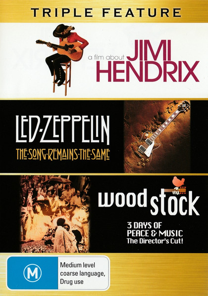 A Film About) Jimi Hendrix / The Song Remains The Same / Woodstock: The Director's Cut (2007, DVD) Discogs