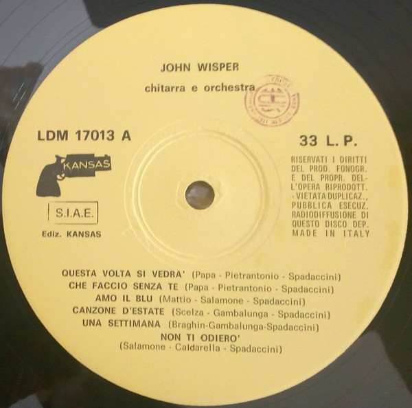 last ned album John Wisper - John Wisper Chitarra E Orchestra