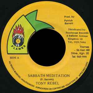 Sabbath Meditation - Tony Rebel