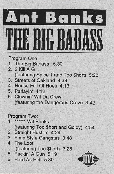 Ant Banks - The Big Badass | Releases | Discogs