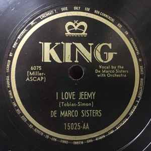 DeMarco Sisters - I Love Jeemy / That's Okay album cover