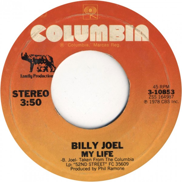 Billy Joel – My Life / 52nd Street (1978, Vinyl) - Discogs