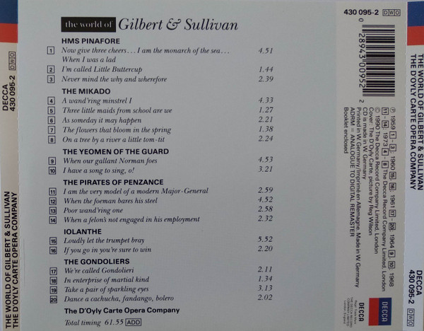 Gilbert And Sullivan, The D'Oyly Carte Opera Company, Isidore Godfrey,  Royal Philharmonic Orchestra – The Pirates Of Penzance (1968, Vinyl) -  Discogs