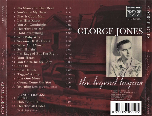 télécharger l'album George Jones - Just One More The Legend Begins