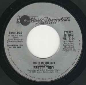 Pretty Tony - Fix It In The Mix album cover