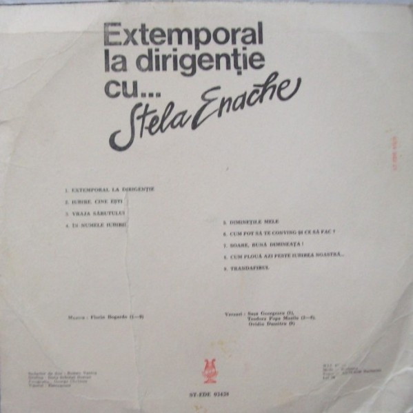 last ned album Stela Enache - Extemporal La Dirigenție Cu Stela Enache