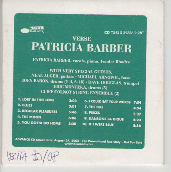 Patricia Barber - Verse | Releases | Discogs