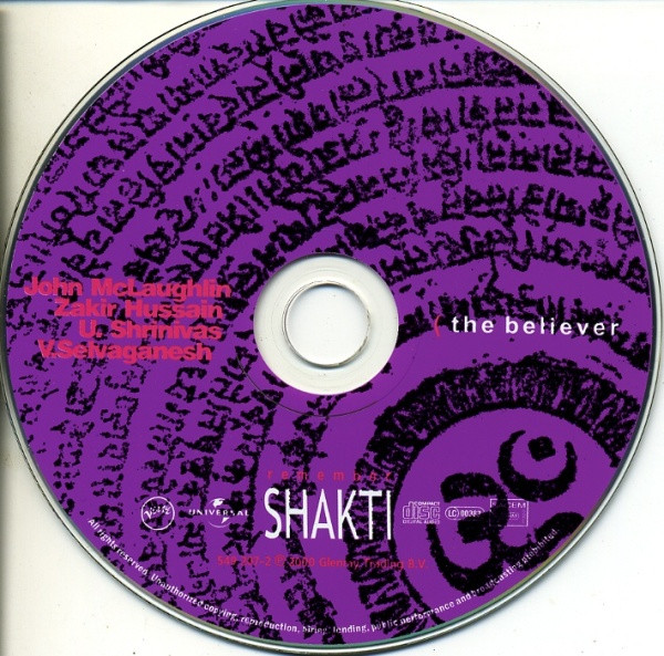 descargar álbum Remember Shakti John McLaughlin Zakir Hussain U Shrinivas V Selvaganesh - The Believer