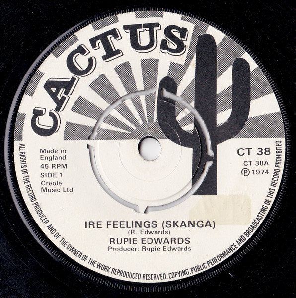 Rupie Edwards – Ire Feelings (Skanga) (1974, Push Out Center 