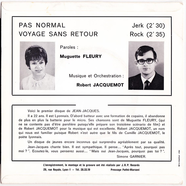 descargar álbum JeanJacques - Pas Normal Voyage Sans Retour