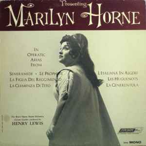Presenting Marilyn Horne In Operatic Arias  (Vinyl, LP, Album, Mono)en venta
