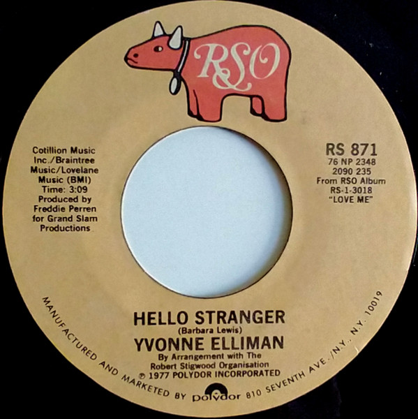 Yvonne Elliman – Hello Stranger (1977, Vinyl) - Discogs