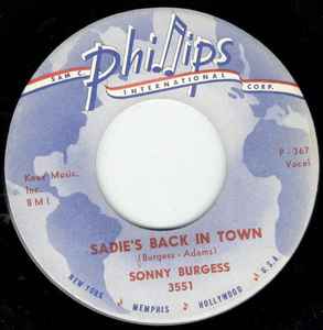 Sonny Burgess - Sadie's Back In Town album cover