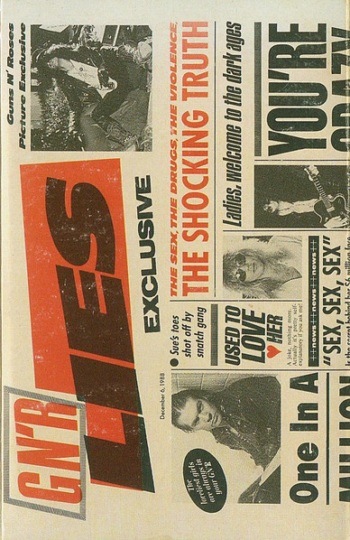 Guns N' Roses – G N' R Lies (1988, SR, Cassette) - Discogs