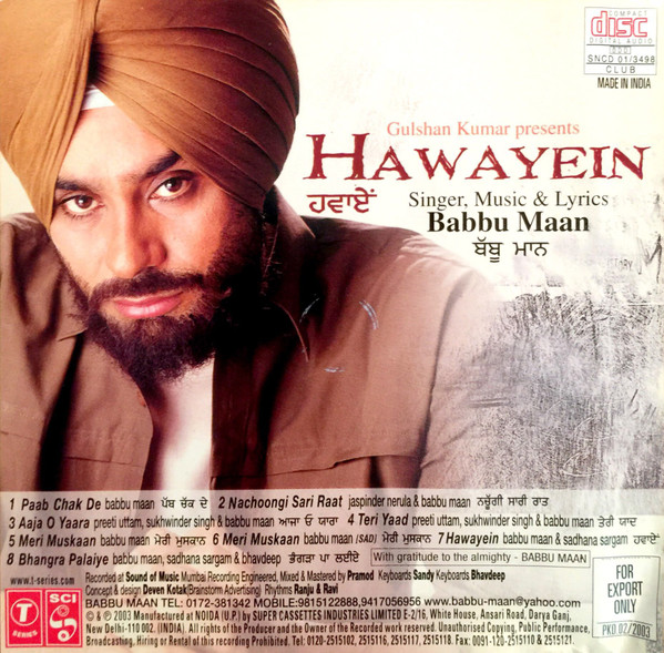 télécharger l'album Babbu Maan - Hawayein