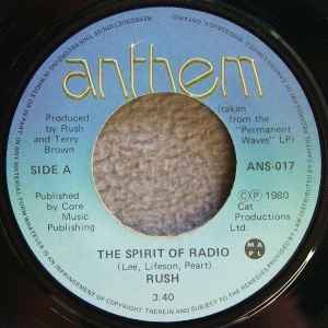 Rush - The Spirit Of Radio album cover