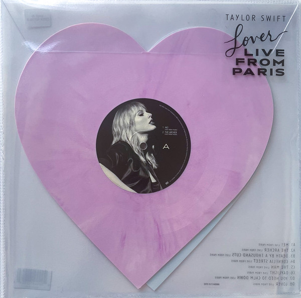 Lover Live From Paris Heart Vinyl CUSTOM SLEEVE