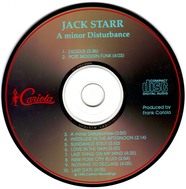 Album herunterladen Jack Starr - A Minor Disturbance
