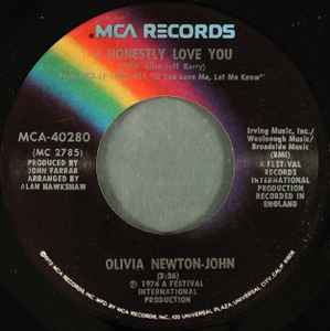 Olivia Newton-John - I Honestly Love You album cover