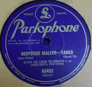 Juan de Dios Filiberto Y Su Orquesta - Responso Malevo / Re-Fa-Si album cover