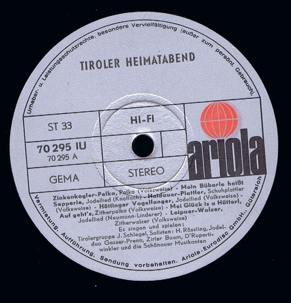 last ned album Various - Tiroler Heimatabend