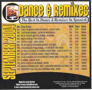 Portada de album Various - Dance & Remixes - September 2004