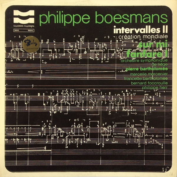 Album herunterladen Philippe Boesmans - Intervalles II Création Mondiale Sur Mi Fanfare I