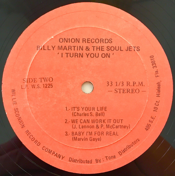 ladda ner album Billy Martin & The Soul Jets - I Turn You On