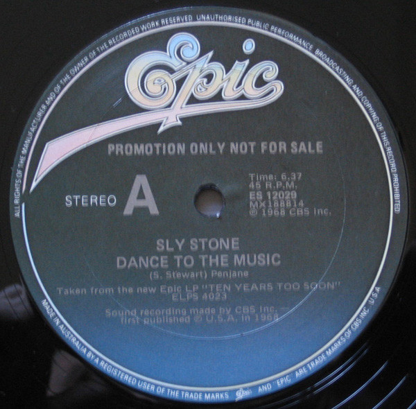 Sly Stone – Dance To The Music (1979, Special Disco Version, Vinyl