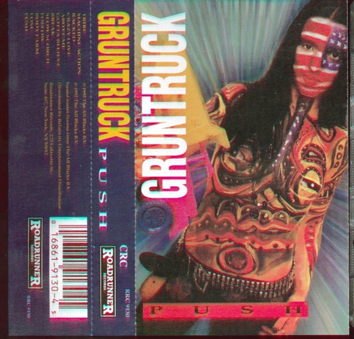 Gruntruck – Push (2021, Clear Opaque Red & Yellow Swirl, Vinyl