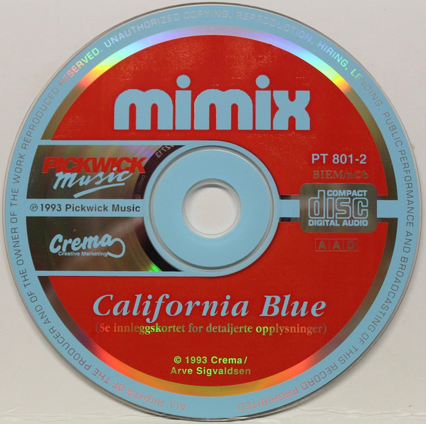 last ned album Mimix - California Blue