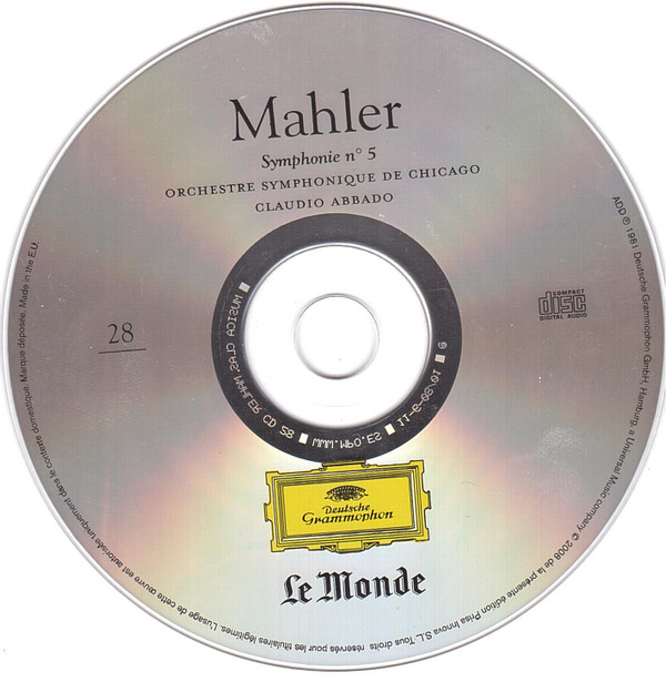 lataa albumi Claudio Abbado, Orchestre Symphonique De Chicago, Mahler - Symphonie N5