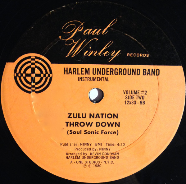 lataa albumi Bambaataa, Zulu Nation, Soul Sonic Force Harlem Underground Band - Zulu Nation Throw Down Volume 2