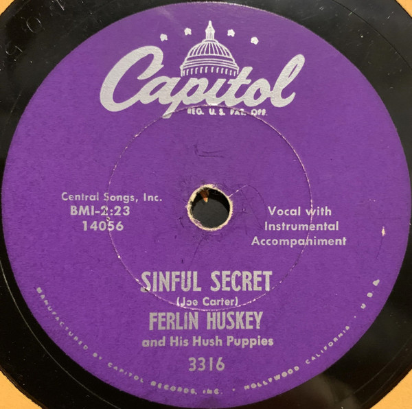 last ned album Ferlin Husky & His Hush Puppies - Slow Down Brother Sinful Secret