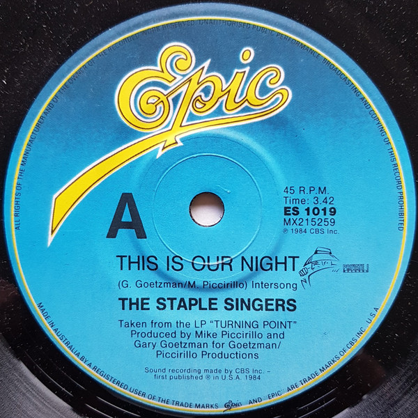 The Staple Singers This Is Our Night 1984 Vinyl Discogs