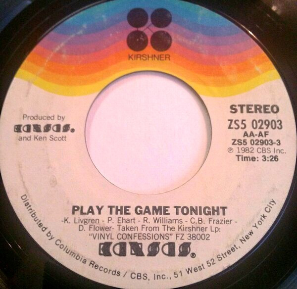 Play The Game Tonight - Kansas - Cifra Club
