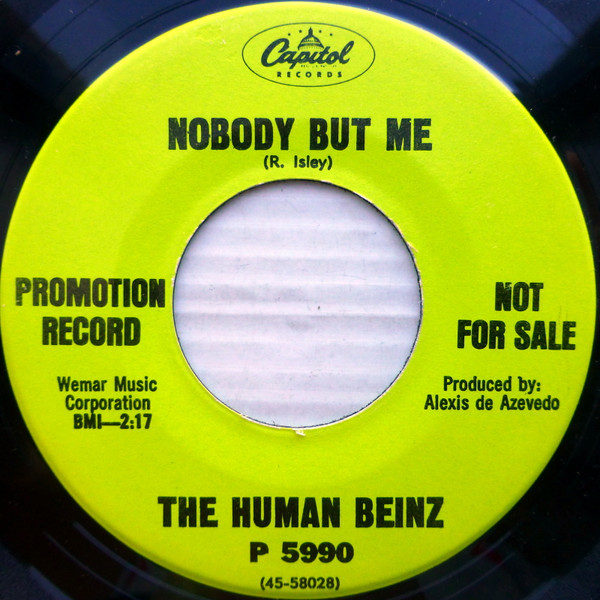 The Human Beinz – Nobody But Me (1967, Scranton Pressing, Vinyl