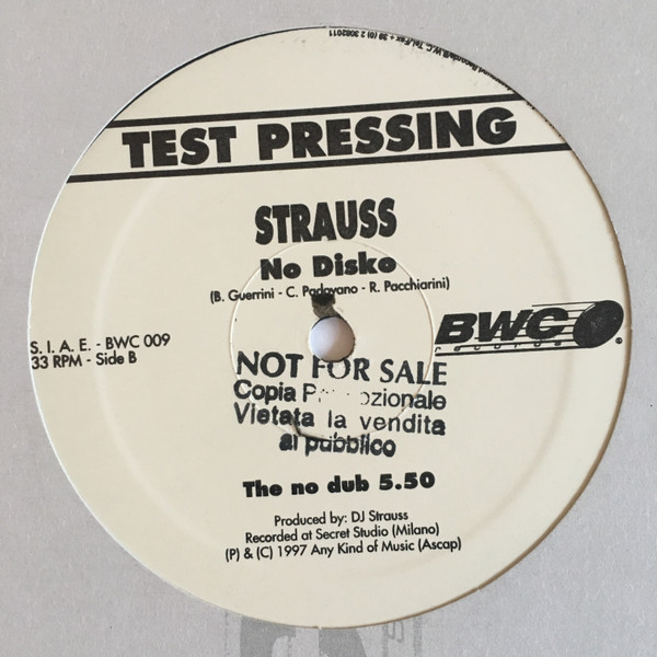 baixar álbum DJ Strauss - No Disko
