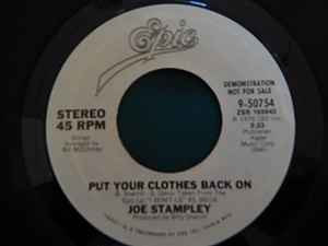 Joe Stampley - Put Your Clothes Back On album cover