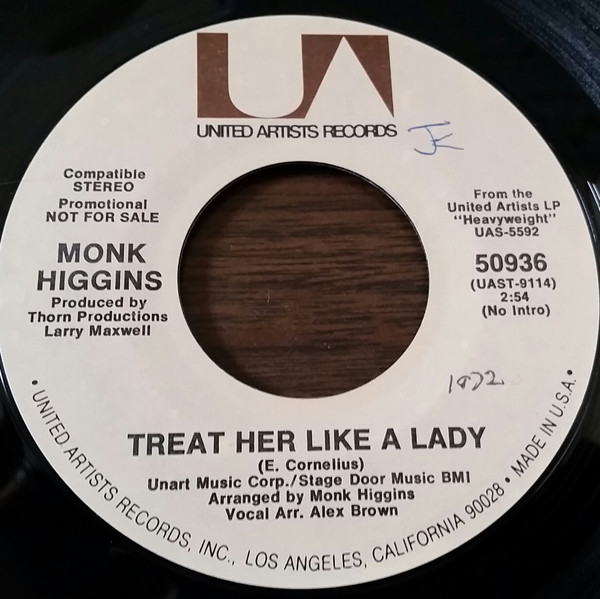 ladda ner album Monk Higgins - Treat Her Like A Lady