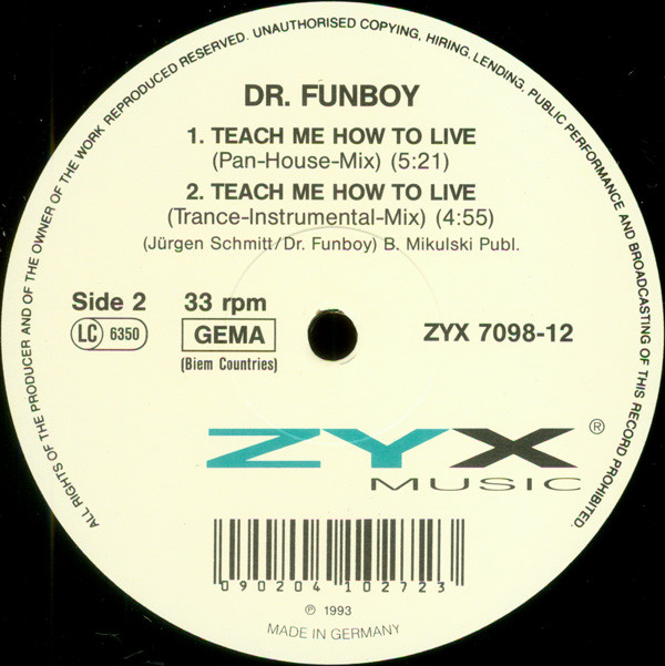 télécharger l'album Dr Funboy - Teach Me How To Live
