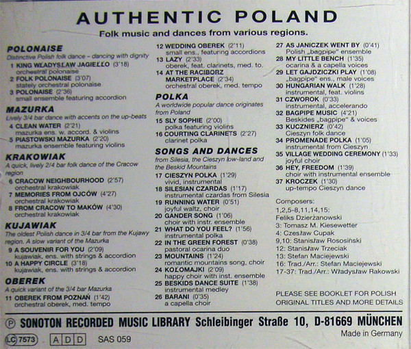 télécharger l'album Various - Authentic Poland